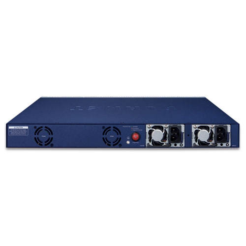 L3 24ポート 10/100/1000T 802.3bt PoE + 2ポート 10GBASE-T + 2ポート 10G SFP+ マネージドスイッチ(デュアルモジュラー電源スロット付き)