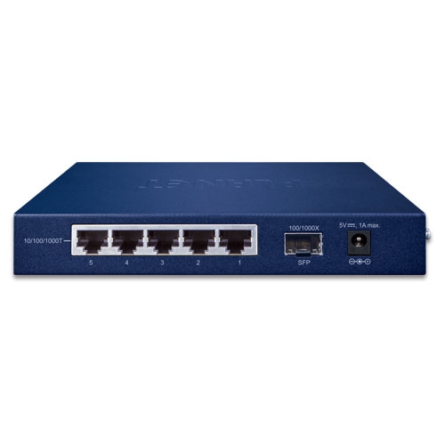 5ポート10/100/1000T + 1ポート1000X SFP ギガビットイーサネットスイッチ