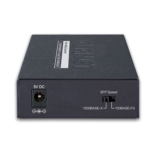 10/100/1000BASE-T - デュアル100/1000BASE-X SFP メディアコンバータ