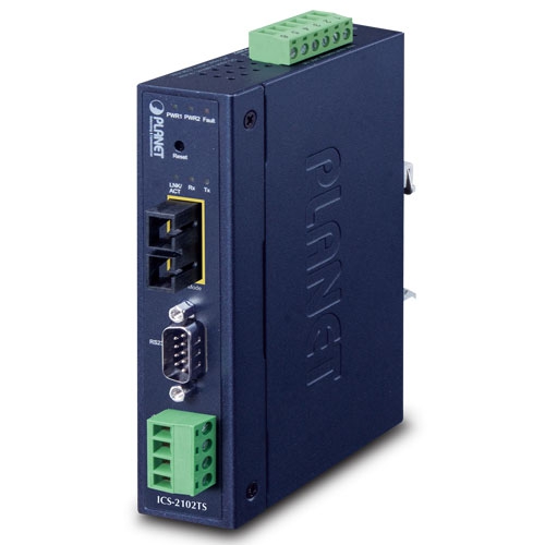 IP30 産業用1ポート RS232/RS422/RS485 シリアルデバイスサーバー(-40～75℃)