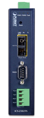 IP30 産業用1ポート RS232/RS422/RS485 シリアルデバイスサーバー(-40～75℃)