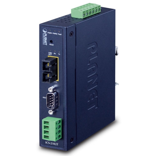 IP30 産業用1ポート RS232/RS422/RS485 シリアルデバイスサーバー(-40～75℃)