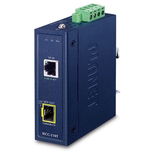 産業用EtherCATメディアコンバーター(RJ45入力 SFP出力)