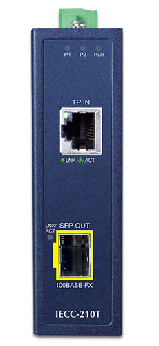 産業用EtherCATメディアコンバーター(RJ45入力 SFP出力)