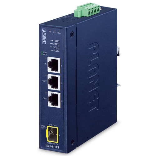 産業用3ポート RJ45 + 1ポートSFP EtherCATジャンクションスレーブ