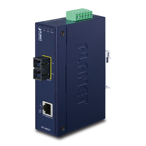 10/100Base-TX～100Base-FX 産業用メディアコンバーター 2km(-40～75℃)