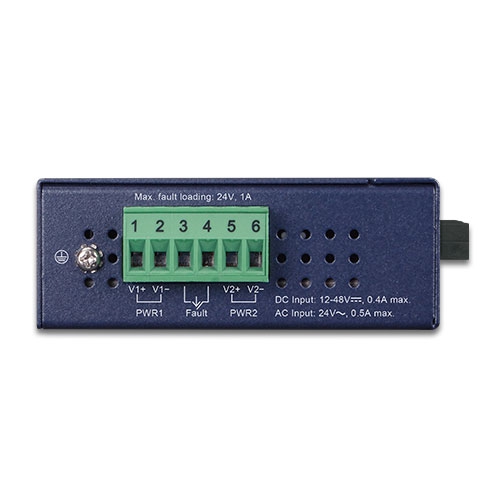 10/100Base-TX~100Base-FX 産業用メディアコンバーター 2km(-40~75℃)