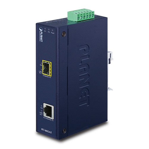 10/100Base-TX～100Base-FX(SFP) 産業用メディアコンバーター(-40～75℃)