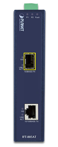 10/100Base-TX～100Base-FX(SFP) 産業用メディアコンバーター(-40～75℃)