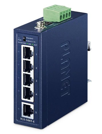 コンパクト産業用 5ポート10/100/1000T ギガビットイーサネットスイッチ