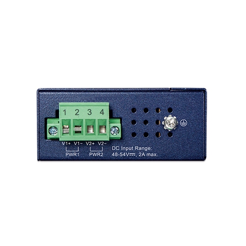 コンパクト産業用2ポート100/1000X SFP～2ポート10/100/1000T 802.3at PoE+ メディアコンバーター