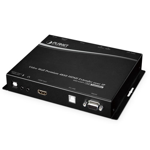 ビデオウォール 4K/60 HDMI & USB over IP 送信機 PoE 対応