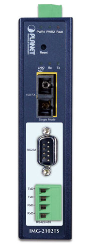IP30 産業用1ポート RS232/RS422/RS485 Modbus ゲートウェイ(-40～75℃)