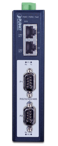産業用2ポート RS232/422/485 Modbus ゲートウェイ