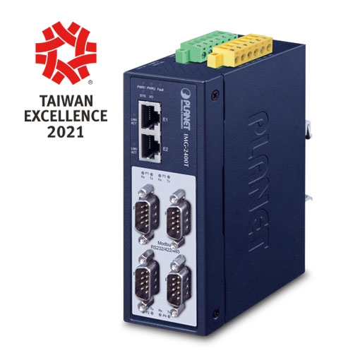 産業用4ポート RS232/422/485 Modbus ゲートウェイ