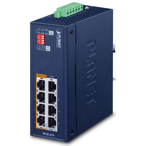 産業用4ポートマルチギガビット802.3bt PoE++インジェクターハブ