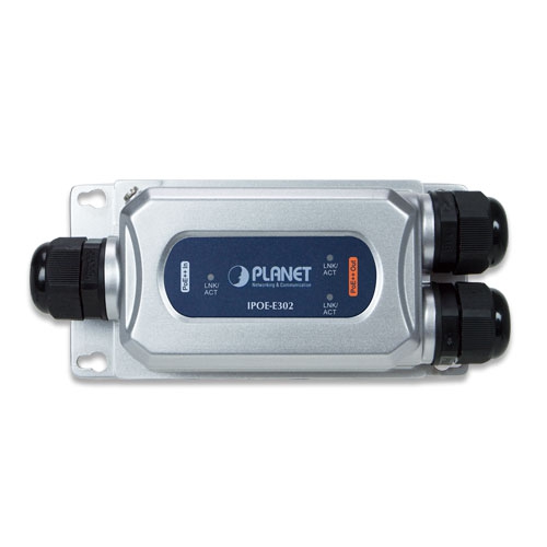 産業用IP67 PoE++エクステンダー 2ポート出力