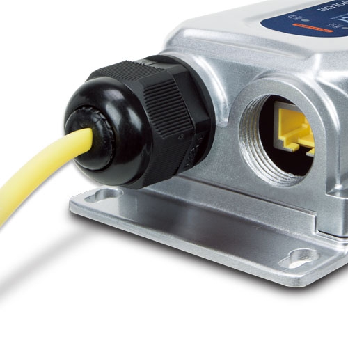 産業用IP67 PoE++エクステンダー 2ポート出力