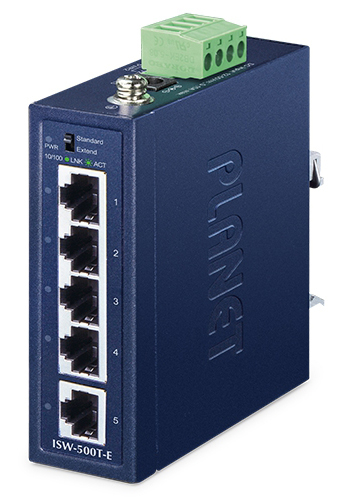 コンパクト産業用5ポート10/100TXイーサネットスイッチ