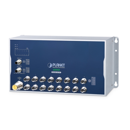 産業用L3 16ポート 10/100/1000T M12 マネージドイーサネットスイッチ