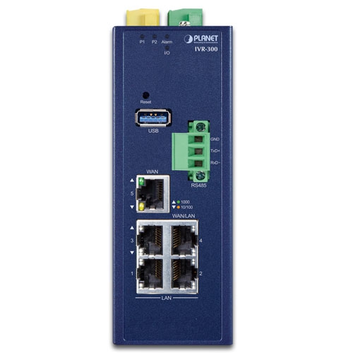 産業用5ポート 10/100/1000T VPNセキュリティゲートウェイ(冗長電源付き)