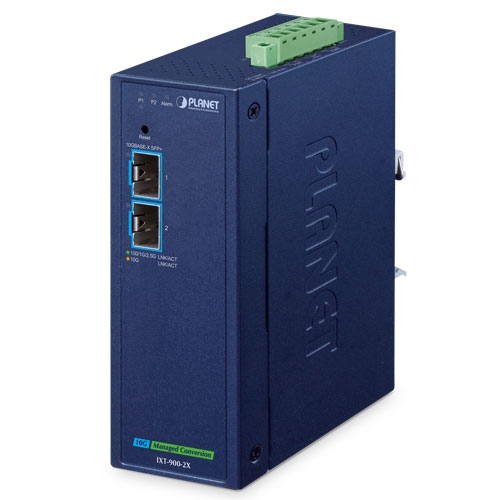 産業用2ポート 10GBASE-X SFP+マネージドメディアコンバーター