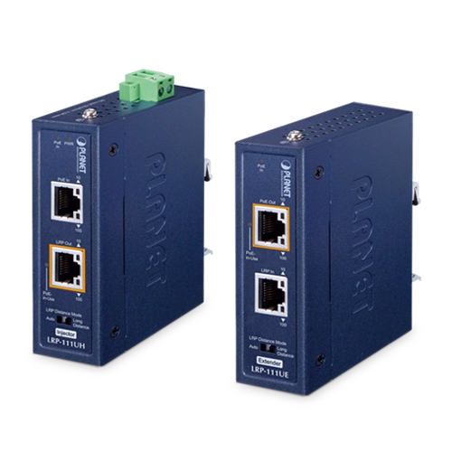 産業用1ポート 10/100TX 802.3bt PoE + 1ポート UTPロングリーチPoEキット