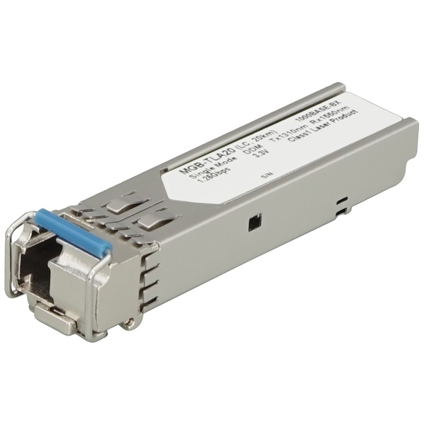1000BASE-BX SFPトランシーバー WDM TX:1310nm mini-GBICモジュール - 20km -40～85℃