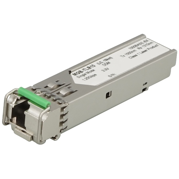 1000BASE-BX SFPトランシーバー WDM TX:1550nm mini-GBICモジュール - 10km -40～85℃