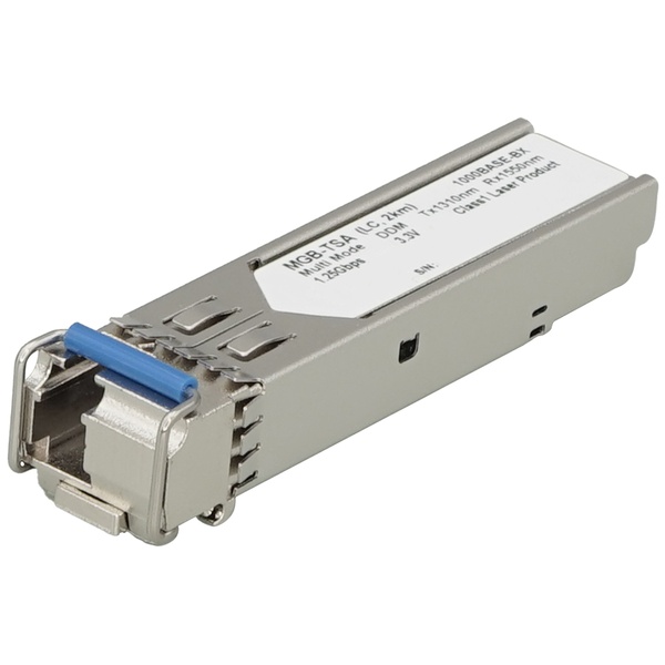 1000BASE-BX SFPトランシーバー WDM TX:1310nm mini-GBICモジュール - 2km -40～85℃