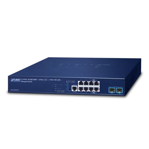 L3 4ポート 10/100/1000T + 4ポート 2.5G + 2ポート 10G SFP+ マネージドスイッチ