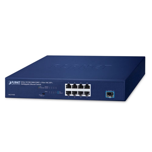 8ポート 10/100/1000/2500T + 1ポート 10G SFP + マルチギガビットイーサネットスイッチ