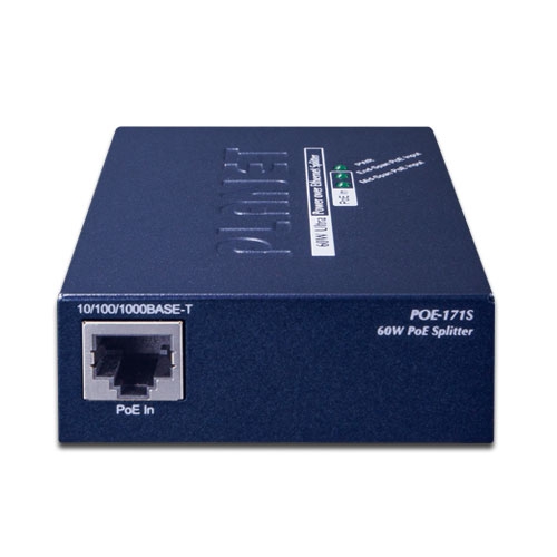 シングルポート 10/100/1000Mbps ウルトラPoEスプリッター(12V/19V/24V)