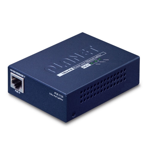 シングルポート 10/100/1000Mbps ウルトラPoEスプリッター(12V/19V/24V)