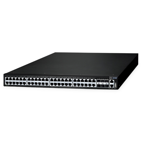 レイヤー3 48ポート 10/100/1000T + 6ポート 10G SFP+ スタッカブルマネージドイーサネットスイッチ