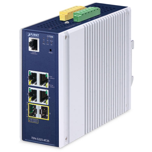 産業用L2+ 4ポート 10/100/1000T + 2ポート 1G/2.5G SFP マネージド TSN イーサネットスイッチ