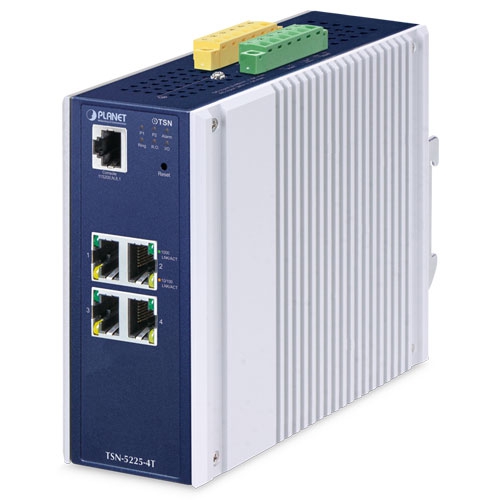 産業用L2+ 4ポート 10/100/1000T マネージド TSN イーサネットスイッチ