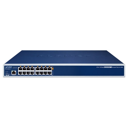 8ポート 10Gbps 802.3bt PoE++ マネージドインジェクターハブ