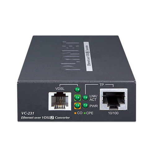 1ポート 10/100TXイーサネットからVDSL2へのコンバーター