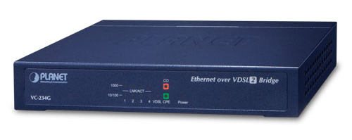 4ポート 10/100/1000T イーサネット-VDSL2ブリッジ（30aプロファイル対応、G.vectoring対応、RJ11端子付き）