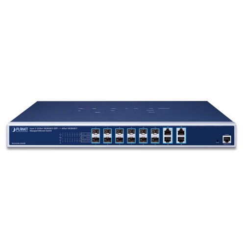 レイヤー3 12ポート 10GBASE-X SFP+ + 4ポート 10GBASE-T マネージドイーサネットスイッチ