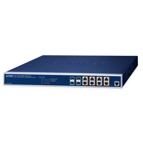 レイヤー3 8ポート 10GBASE-T 95W 802.3bt PoE + 4ポート 10GBASE-X SFP+ マネージドイーサネットスイッチ