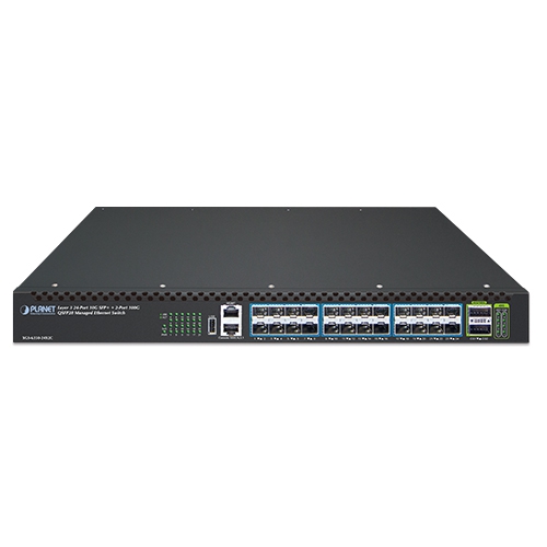 レイヤー3 24ポート 10G SFP+ + 2ポート 100G QSFP28 マネージドイーサネットスイッチ