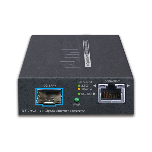 10G/5G/2.5G/1G/100M RJ45 - 10GBASE-X SFP+ メディアコンバータ