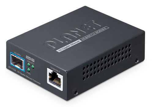 10GBASE-T 10GBASE-X SFP+メディアコンバータ