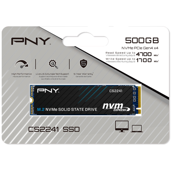 CS2241 SSD M.2 2280 NVMe Gen4x4 500GB