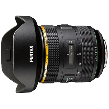 広角ズームレンズ HD PENTAX-DA☆11-18mmF2.8ED DC AW (フード・ケース付)