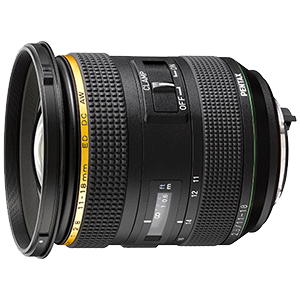 広角ズームレンズ HD PENTAX-DA☆11-18mmF2.8ED DC AW (フード・ケース付)