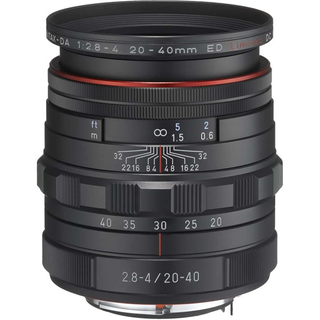 標準ズームレンズ HD PENTAX-DA 20-40mmF2.8-4ED Limited DC WR ブラック