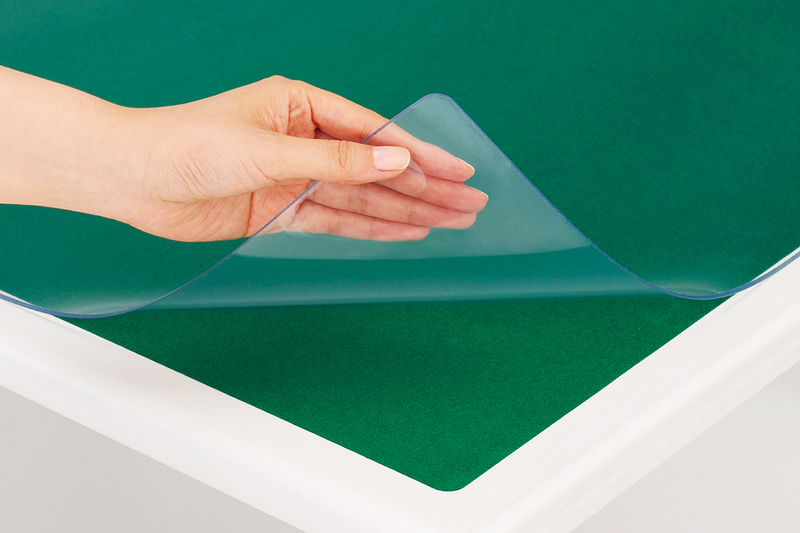 デスクマット あんしん ななめカットシリーズ DM-106AW RoHS2対応 環境ホルモン配慮素材 Wタイプ（下敷付） W990×D590mm